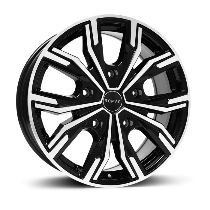 Romac-Torque-Gloss-Black-Polished-alloy-wheel